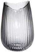 Ваза стеклянная "GREY GLASS" 15,5*23*9см - КОЛОРЛОН ВТД Новосибирск