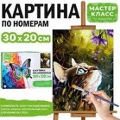 MKR3020-24 Набор для рисования "Картина по номерам 30х20 см. Кошечка"Масте класс - КОЛОРЛОН ВТД Новосибирск
