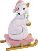 ***Декоративная фигурка Лисичка на Санях из полирезины / 8х6х4см арт.80058 - КОЛОРЛОН ВТД Новосибирск