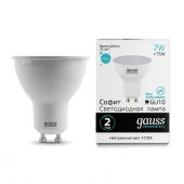 Лампа Gauss Elementary MR16 7W 550lm 4100К GU10 LED - КОЛОРЛОН ВТД Новосибирск