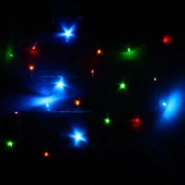 Гирлянда на бат 5м 50 ламп LED от 2*АА, прозрач.провод, IP-20, Мультицвет 196-249 - КОЛОРЛОН ВТД Новосибирск