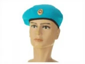 Берет на подкладе голубой кокарда метал,Ог 54-58см   2966167   3940598 - КОЛОРЛОН ВТД Новосибирск