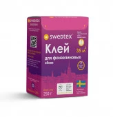 Клей сухой 250г/35м.кв. SWEDTEX ФЛИЗЕЛИН для обоев на флизелиновой основе, PF-025 - КОЛОРЛОН ВТД Новосибирск