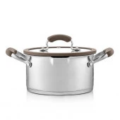 SENL20GE101, Кастрюля с крышкой, 20*10,5 см, 3,3 л, нерж.сталь, Sense, Es - КОЛОРЛОН ВТД Новосибирск