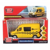 300440 Машина "mercedes-benz sprinter такси" 14см, открыв. двери, инерц. в кор. Технопарк в кор.2*32 - КОЛОРЛОН ВТД Новосибирск