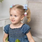 MN202-2-8 Банты на резинке, 2 пары Baby's Yoj - КОЛОРЛОН ВТД Новосибирск