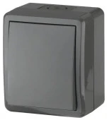 ЭРА Expert Выключатель 1 кл. IP54,10А, серый 11-1401-03 - КОЛОРЛОН ВТД Новосибирск