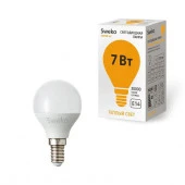 Светодиодная лампа Sweko 42 серия 42LED-G45-7W-230-3000K-E14 - КОЛОРЛОН ВТД Новосибирск