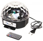 Диско-шар светодиодный  "Каледоскоп", LED (красный, зеленый, синий), USB+mp3+пульт+bluetooth - КОЛОРЛОН ВТД Новосибирск