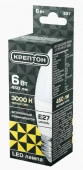 6W Лампа КРЕПТОН LED B35 6W E27 3000K свеча - КОЛОРЛОН ВТД Новосибирск
