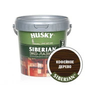 HUSKY SIBERIAN «Эко-Лазурь для дерева» полуматовая кофейное дерево (0,9л; 6шт) - КОЛОРЛОН ВТД Новосибирск