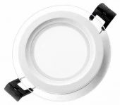 Свет-к с/д (окантовка стеклом)  LE LED GLRL WH 12W D160 4000K - КОЛОРЛОН ВТД Новосибирск