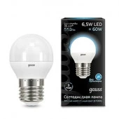 6.5W Led Gauss Globe E27 4100K Лампа 105102207 - КОЛОРЛОН ВТД Новосибирск