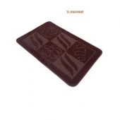 Коврик для ванной комнаты ZALEL  55*90 однотонные с рельефом 1-пр D.BROWN - КОЛОРЛОН ВТД Новосибирск