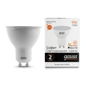 Лампа Gauss Elementary MR16 9W 640lm 3000К GU10 LED - КОЛОРЛОН ВТД Новосибирск