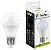 7W 230V E27 4000K A60, LB-91 Feron - КОЛОРЛОН ВТД Новосибирск