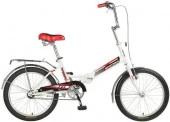 20FTG301V.WT20 Велосипед NOVATRACK 20" складной, TG30, белый, торм 1руч и нож, двойной - КОЛОРЛОН ВТД Новосибирск