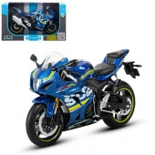 JB1251501 ТМ "Автопанорама" Мотоцикл металл. 1:12 SUZUKI GSR-R1000,син,своб.ход,7,1 х 11,7 х 20,6 см - КОЛОРЛОН ВТД Новосибирск