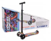 SS2C6N	Самокат четырехкол."Slider" с цв.платформой, колеса: PU,светящ. подшип. ABEC-5* - КОЛОРЛОН ВТД Новосибирск
