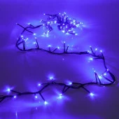 Гирлянда для дома НИТЬ 3 м 100 ламп LED, черн.пров, 8 реж, IP-20. Синий (возможсоед) 725-0052 - КОЛОРЛОН ВТД Новосибирск