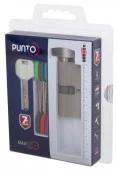 Цилиндр "PUNTO" ЦМВ 80 (35-10-35) 7 ключей SN (никель) - BLISTER - КОЛОРЛОН ВТД Новосибирск