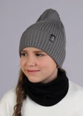 CLEVER 523422ха Шапка детская, 52-54, Серый - КОЛОРЛОН ВТД Новосибирск