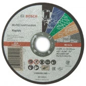 BOSCH Круг 125х1,0х22  для металла, нерж., камня, мягкой керамики, пластика RAPIDO MultiConstruktion - КОЛОРЛОН ВТД Новосибирск