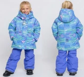 727-25з-2 Комплект для девочки «АМАНДА» мультиколор/ярко-синий р.134-68 - КОЛОРЛОН ВТД Новосибирск