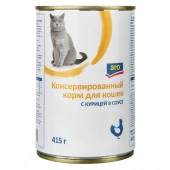 415Г ВЛАЖНЫЙ КОРМ ARO ДЛЯ КОШЕК КУРИЦА - КОЛОРЛОН ВТД Новосибирск