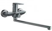 *Смеситель для ванны однорычажный, графит, длинный излив HB22505-3 - КОЛОРЛОН ВТД Новосибирск