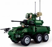 M38-B0753 Конструктор пластмассовый Sluban "Армия: Колёсная боевая машина" (382 дет.) - КОЛОРЛОН ВТД Новосибирск