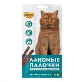 Мнямс лакомые палочки 13,5 см для стерилизованных кошек из индейки и цыпленка 3х5 г NEW - КОЛОРЛОН ВТД Новосибирск