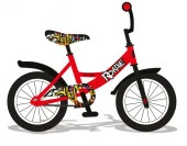 ***CR-B2-0116RD Детский велосипед City-Ride  Roadie , рама сталь , диск 16 сталь , крылья сталь - КОЛОРЛОН ВТД Новосибирск