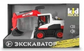 AB-2126 Игрушка-экскаватор KID ROCKS, масштаб 1:12,со звуком и светом - КОЛОРЛОН ВТД Новосибирск