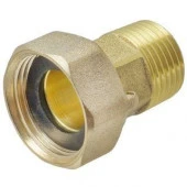 Штуцер для счётчика воды с накидной гайкой 1/2" (2 шт.), MP - КОЛОРЛОН ВТД Новосибирск