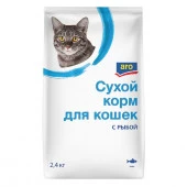 2,4КГ СУХОЙ КОРМ ARO ДЛЯ КОШЕК РЫБА - КОЛОРЛОН ВТД Новосибирск