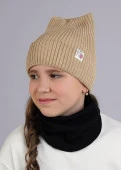 CLEVER 544086ха Шапка детская, 52-54, Бежевый - КОЛОРЛОН ВТД Новосибирск