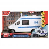 298765 Машина пластик свет-звук ГАЗЕЛЬ NEXT ПОЛИЦИЯ 22,5 см, двери, инерц, кор. Технопарк - КОЛОРЛОН ВТД Новосибирск