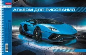 40А4вмВсп АЛЬБОМ для рисования 40л А4ф перф.на отр. на спирали 4 диз. выб лак  -Автопанорама- - КОЛОРЛОН ВТД Новосибирск
