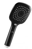 LM1013Black Лейка душевая квадратная 3-функциональная 110х253мм, черный, блистер - КОЛОРЛОН ВТД Новосибирск