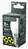 8W Лампа КРЕПТОН LED P45 8W E27 3000K шарик - КОЛОРЛОН ВТД Новосибирск