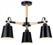 *TR82206/3 BK/LW черный/светлое дерево E27/3 max 40W D560*430 Д - КОЛОРЛОН ВТД Новосибирск