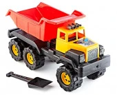 1651GU Машина Cамосвал Power truck 300 с лопаткой, 2 вида, сине-красный/красно-жёлтый, 64 см GUCLU - КОЛОРЛОН ВТД Новосибирск