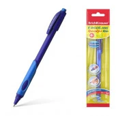 56060  РУЧКА ШАР. ERICH KRAUSE® ERGOLINE® KIDS, ULTRA GLIDE TECHNOLOGY, СИНИЙ, ПАКЕТ /12/288/ - КОЛОРЛОН ВТД Новосибирск