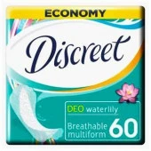 DISCREET Женские гигиенические прокладки на каждый день Deo Water Lily Trio 60шт - КОЛОРЛОН ВТД Новосибирск