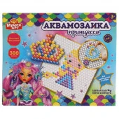 315238 Набор д/детского тв-ва аквамозаика 300 бусин, принцесса МУЛЬТИ АРТ в кор.48шт - КОЛОРЛОН ВТД Новосибирск