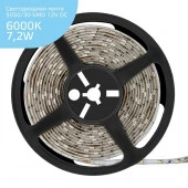 *356000307 Лента Gauss LED Elementary 5050/30-SMD 7.2W 12V DC холодный белый IP66 (5м) - КОЛОРЛОН ВТД Новосибирск