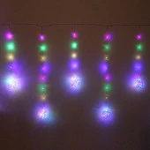 Гирлянда для дома БАХРОМА "Шар" ш2,5 м* в0,5/0,8м 200 ламп LED, d-8 см, 1 реж, IP-20, Мульт 183-122 - КОЛОРЛОН ВТД Новосибирск