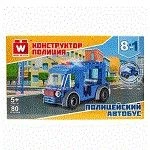 40437 Вайс Блок. Конструктор полицейский автобус 8-в-1. TM Wise Block - КОЛОРЛОН ВТД Новосибирск
