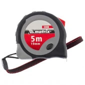 * MATRIX Рулетка 5 м х 19 мм, обрезин.корпус, плав. фикс. 31088 - КОЛОРЛОН ВТД Новосибирск